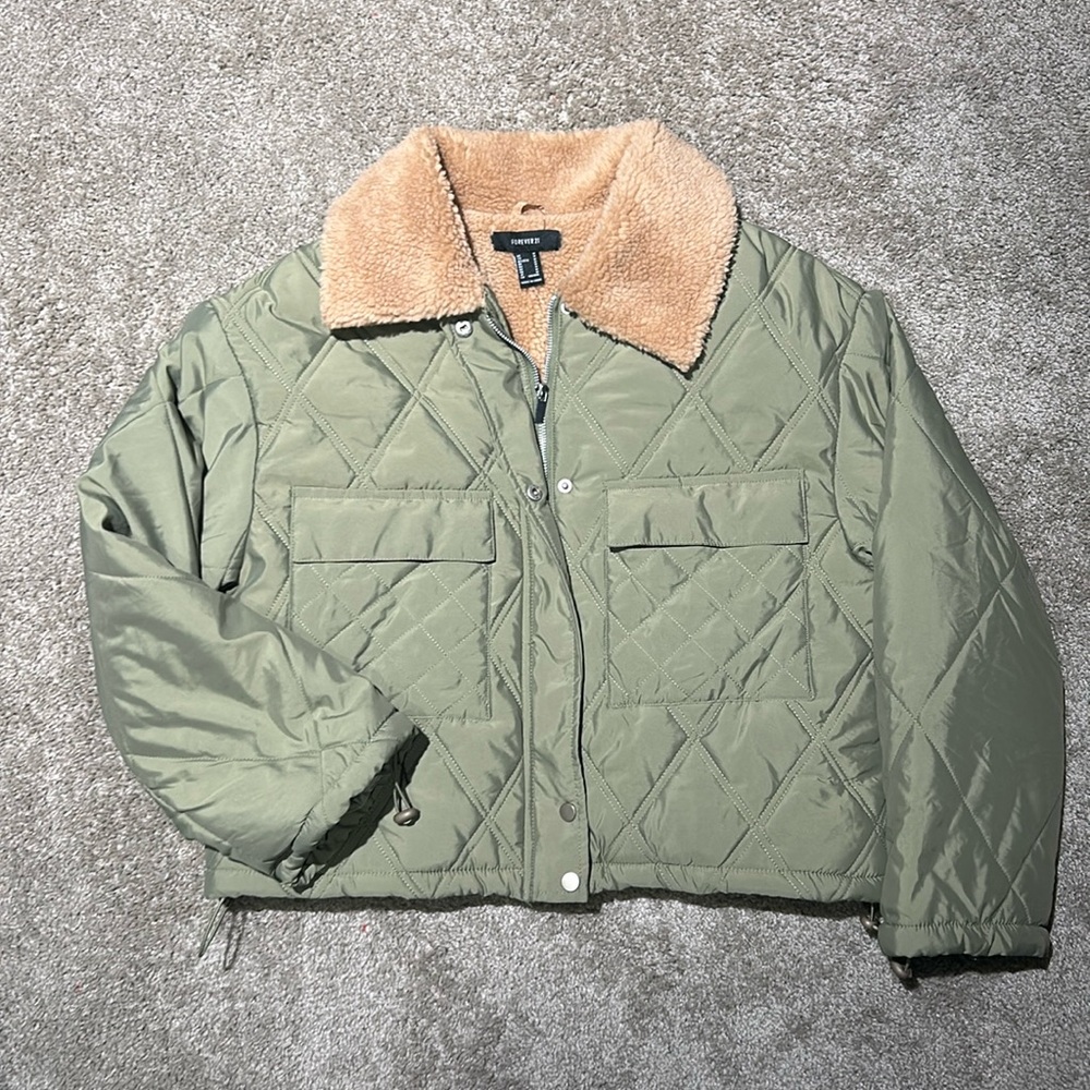 Forever 21 Sherpa lined Coat